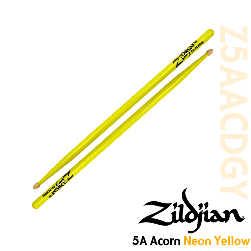 Zildjian 드럼스틱 5A Neon Yellow (Z5AACDGY)